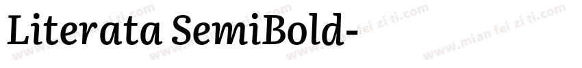 Literata SemiBold字体转换
